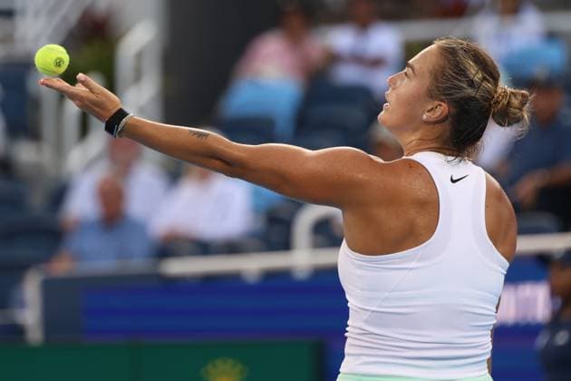 August 13, 2025, Mason, Ohio, United States: ARYNA SABALENKA during the match against J. Bouzas Maneiro of Spain in the fourth round of the Cincinnati Open at the Lindner Family Tennis Center. Mason, Ohio. Mason United States - ZUMAc278 20250813_zsp_c278_033 Copyright: xMarcinxCholewinskix