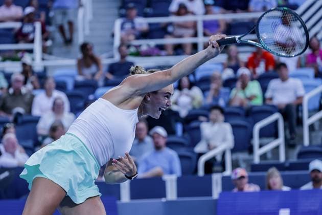 August 13, 2025, Mason, Ohio, U.S: Aryna Sabalenka (BLR) serves during WednesdayÃ¢â‚¬â ¢s Round of 16 of the Cincinnati Open at the Lindner Family Tennis Center, Mason, Oh. Mason U.S - ZUMAs304 20250813_zaf_s304_208 Copyright: xScottxStuartx
