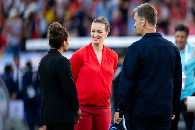 Almuth Schult ARD TV Expert , SUI, Germany vs Spain, Football, UEFA Womens Euro 2025, Semi-final, 23 07 2025 SUI, Germany vs Spain, Football, UEFA Womens Euro 2025, Semi-final, 23 07 2025 Zurich Copyright: xEibner-Pressefoto Memmlerx EP_MMR