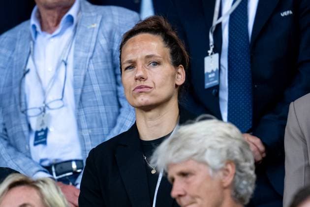 Babett Peter on the VIP stand, SUI, Germany vs Spain, Football, UEFA Womens Euro 2025, Semi-final, 23 07 2025 SUI, Germany vs Spain, Football, UEFA Womens Euro 2025, Semi-final, 23 07 2025 Zurich Copyright: xEibner-Pressefoto Memmlerx EP_MMR