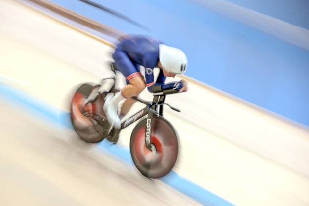 Track cycling, Rad, Radsport, Bahnrad, Bahn world record attempts in Konya KONYA, TURKIYE - AUGUST 14: British cyclist William Bjergfelt set a new world one-hour record in the C5 category by covering a distance of 51.463 kilometers during the track cycling world record attempts, organized with the application of the Union Cycliste Internationale (UCI) and British Cycling at the Konya Olympic Velodrome in Konya, Turkiye on August 14, 2025. Serhat Cetinkaya Anadolu Konya Turkey. Editorial use only. Please get in touch for any other usage.  Copyright: x2025xAnadoluxSerhatxCetinkayax