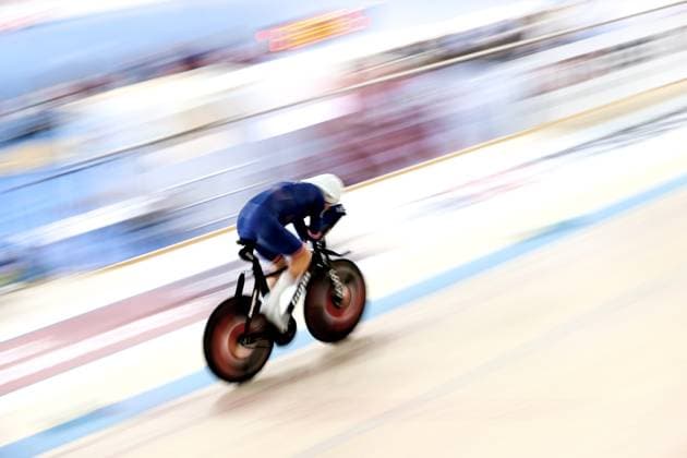 Track cycling, Rad, Radsport, Bahnrad, Bahn world record attempts in Konya KONYA, TURKIYE - AUGUST 14: British cyclist William Bjergfelt set a new world one-hour record in the C5 category by covering a distance of 51.463 kilometers during the track cycling world record attempts, organized with the application of the Union Cycliste Internationale (UCI) and British Cycling at the Konya Olympic Velodrome in Konya, Turkiye on August 14, 2025. Serhat Cetinkaya Anadolu Konya Turkey. Editorial use only. Please get in touch for any other usage.  Copyright: x2025xAnadoluxSerhatxCetinkayax