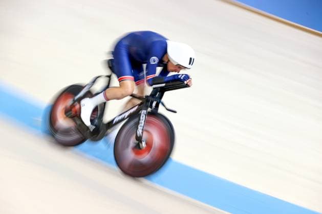 Track cycling, Rad, Radsport, Bahnrad, Bahn world record attempts in Konya KONYA, TURKIYE - AUGUST 14: British cyclist William Bjergfelt set a new world one-hour record in the C5 category by covering a distance of 51.463 kilometers during the track cycling world record attempts, organized with the application of the Union Cycliste Internationale (UCI) and British Cycling at the Konya Olympic Velodrome in Konya, Turkiye on August 14, 2025. Serhat Cetinkaya Anadolu Konya Turkey. Editorial use only. Please get in touch for any other usage.  Copyright: x2025xAnadoluxSerhatxCetinkayax