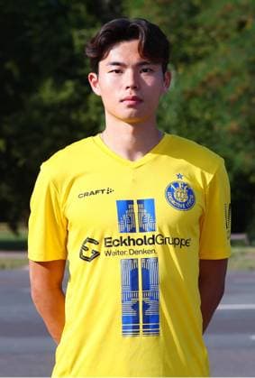 Team presentation 1 FC Lok Leipzig Regionalliga NO Mingi Kang 1 FC Lokomotive Leipzig Regionalliga Nord Ost, Porträttermin 2025 2026 , Leipzig, 13 08 2025 , For editorial use only Only editorial use