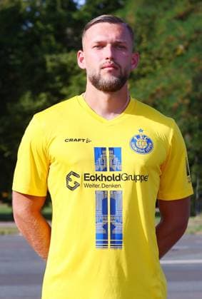 Team presentation 1 FC Lok Leipzig Regionalliga NO Luc Elsner 1 FC Lokomotive Leipzig Regionalliga Nord Ost, Porträttermin 2025 2026 , Leipzig, 13 08 2025 , For editorial use only Only editorial use