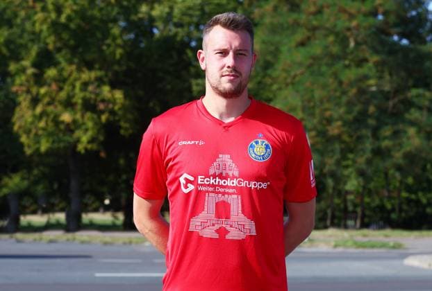 Team presentation 1 FC Lok Leipzig Regionalliga NO Goalkeeper Andreas Naumann 1 FC Lokomotive Leipzig Regionalliga Nord Ost, Porträttermin 2025 2026 , Leipzig, 13 08 2025 , For editorial use only Only editorial use