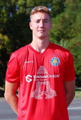 Team presentation 1 FC Lok Leipzig Regionalliga NO Goalkeeper Marcel Bergmann 1 FC Lokomotive Leipzig Regionalliga Nord Ost, Porträttermin 2025 2026 , Leipzig, 13 08 2025 , For editorial use only Only editorial use