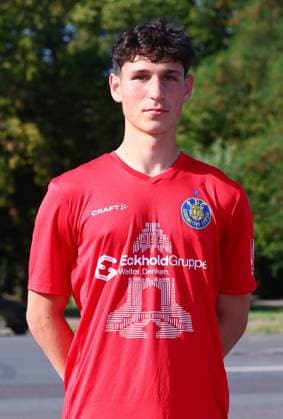 Team presentation 1 FC Lok Leipzig Regionalliga NO Goalkeeper Hugo Eichler 1 FC Lokomotive Leipzig Regionalliga Nord Ost, Porträttermin 2025 2026 , Leipzig, 13 08 2025 , For editorial use only Only editorial use