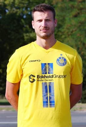 Team presentation 1 FC Lok Leipzig Regionalliga NO Laurin von Piechowski 1 FC Lokomotive Leipzig Regionalliga Nord Ost, Porträttermin 2025 2026 , Leipzig, 13 08 2025 , For editorial use only Only editorial use