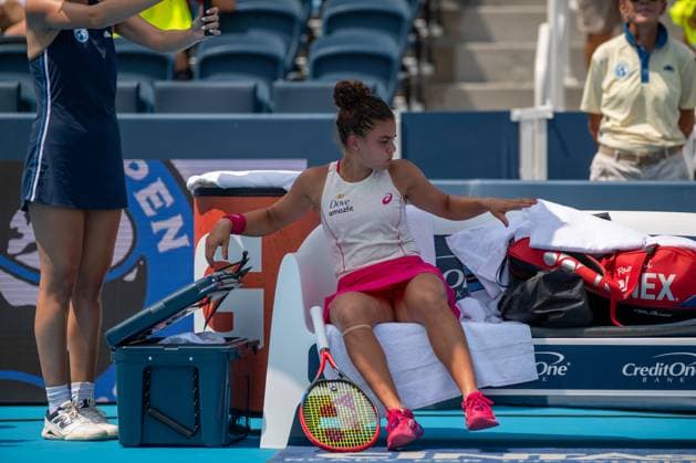 Cincinnati Open Fourth Round: Barbora Krejcikova V Jasmine Paolini Jasmine Paolini is seen during her fourth-round match at the Cincinnati Open in Mason, Ohio, on August 14, 2025. Mason Ohio United States  Copyright: xJasonxWhitmanx originalFilename:whitman-cincinna250814_npZZb.jpg
