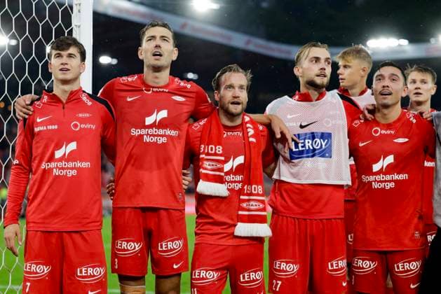 UEFA Europa Leauge Qualification 2025 SK Brann BK Häcken Bergen 20250814 Brann won and progressed after the UEFA Europa Leauge qualifying match between SK Brann and BK Häcken at Brann Stadium Photo Paul S Amundsen NTB Bergen Norway EDITORIAL USE ONLY RESTRICTED USE FOR BETTING COMPANIES  Copyright: xPaulxS.xAmundsenx xNTBx