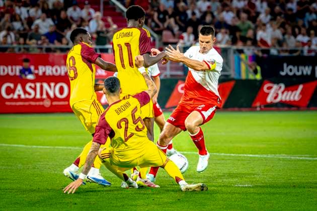 FC Utrecht defender Nick Viergever during the match Utrecht Servette at the Galgenwaard stadium for the UEFA Europa League Third qualifying round 2nd leg season 2025 2026 in UTRECHT, Netherlands on 14 august 2025, photo by Marcel van Dorst EYE4images DeFodi Images