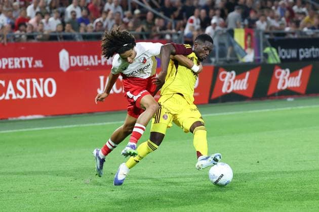 UTRECHT , 14-08-2025 , stadium Galgenwaard , season 2025 2026 , UEFA Europa League football , Third qualifying round 2nd leg , match between FC Utrecht and Servette , picture shows FC Utrecht player Gjivai Zechiel Utrecht - Servette  x30500371x Copyright: