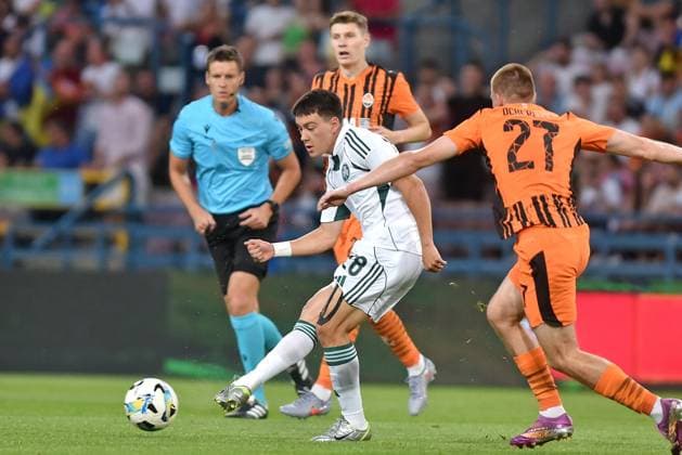 2025.08.14 Krakow Pilka nozna , UEFA Liga Europy sezon 2025 26 Szachtar Donieck - Panathinaikos Ateny N z Facundo Pellistri, Oleh Ocheretko Oczeretko Foto Krzysztof Porebski PressFocus 2025.08.14 Krakow Football , UEFA Europa League , 2025 2026 season FC Shakhtar Donetsk - Panathinaikos AO Facundo Pellistri, Oleh Ocheretko Oczeretko Credit: Krzysztof Porebski PressFocus NEWSPIX.PL --- newspix.pl 