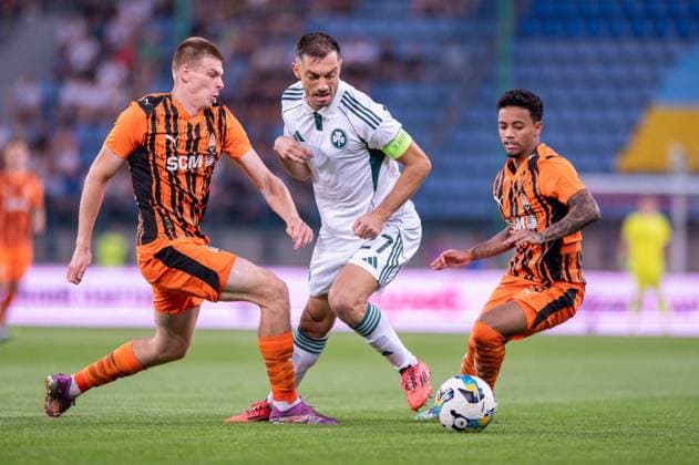 2025.08.14 Krakow pilka nozna - 3.runda kwalifikacyjna UEFA Liga Europy sezon 2025 2026 2024 2025 Szachtar Donieck - Panathinaikos FC Ateny N z Giannis Kotsiras Oleg Ocheretko Foto Gleb Soboliev PressFocus 2025.08.14 Krakow Football - third qualification round UEFA Europa League 2025 2026 season Shakhtar Donieck - Panathinaikos FC Athens Giannis Kotsiras Oleg Ocheretko Credit: Gleb Soboliev PressFocus NEWSPIX.PL --- newspix.pl 
