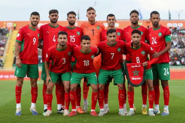 RECORD DATE NOT STATED NAIROBI, KENYA - AUGUST 14: Morocco players before facing Zambia on August 14th 2025 during their Total Energies Africa Nationa Championship Group A match at Nyayo Stadium.Photo Tracy Benta Copyright: xx