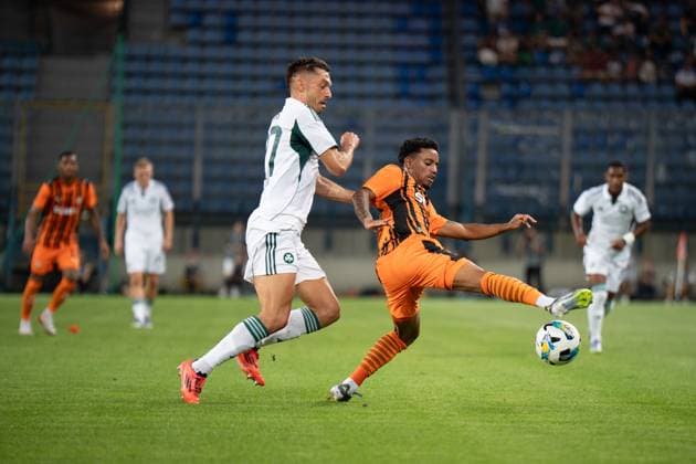 Shakhtar Donetsk v Panathinaikos - UEFA Europa League. The UEFA Europa League game between FC Shakhtar Donetsk and Panathinaikos F.C. takes place in Krakow, Poland, on August 14, 2025. It is the second leg of the third qualifying round match at Henryk Reyman Municipal Stadium. Krakow Poland  Copyright: xMarcinxGolbax originalFilename:golba-shakhtar250814_np2Np.jpg