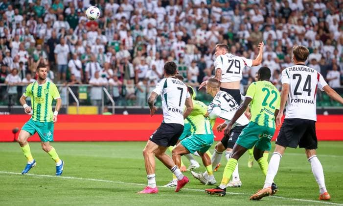 UEFA Europa League - Legia Warsaw vs AEK Larnaca Mileta Rajovic, goal during UEFA Europa League qualifying match Legia Warsaw vs AEK Larnaca in Warsaw, Poland on August 14, 2025. Warsaw Poland  Copyright: xFotoxOlimpikx originalFilename:jastrzebowski-uefaeuro250814_np5Bl.jpg