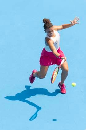 August 14, 2025, Mason, Ohio, USA: Mason, Ohio; Cincinnati Open Tennis Tournament - 2025 08 14 - Jasmine Paolini plays a ball against opponent Barbora Krejcikova. - ZUMAPress Mason USA - ZUMAn24_ 20250814_zaf_n24_133 Copyright: xWallyxNellx