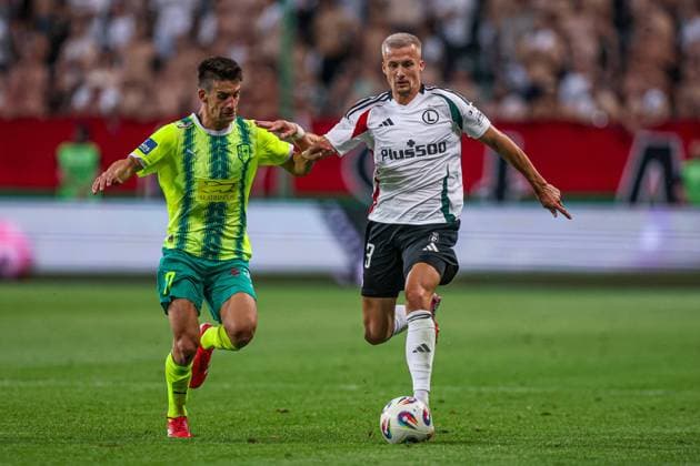 14.08.2025 WARSZAWA, LAZIENKOWSKA 3 PILKA NOZNA FOOTBALL, UEFA LIGA EUROPY KWALIFIKACJE UEFA EUROPEAN LEAGUE MECZ GAME LEGIA WARSZAWA - AEK LARNACA FC NZ ARKADIUSZ RECA FOTO LUKASZ GROCHALA CYFRASPORT NEWSPIX.PL --- newspix.pl   imago images 0830576383
