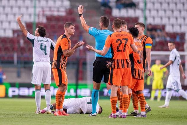 2025.08.14 Krakow pilka nozna - 3.runda kwalifikacyjna UEFA Liga Europy sezon 2025 2026 2024 2025 Szachtar Donieck - Panathinaikos FC Ateny N z Valeriy Bondar Foto Gleb Soboliev PressFocus 2025.08.14 Krakow Football - third qualification round UEFA Europa League 2025 2026 season Shakhtar Donieck - Panathinaikos FC Athens Valeriy Bondar Credit: Gleb Soboliev PressFocus NEWSPIX.PL --- newspix.pl   imago images 0830576398