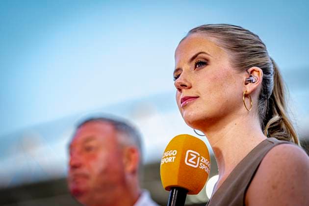 Noa Vahle of ZIGGO Sport during the match Utrecht Servette at the Galgenwaard stadium for the UEFA Europa League Third qualifying round 2nd leg season 2025 2026 in UTRECHT, Netherlands on 14 august 2025, photo by Marcel van Dorst EYE4images DeFodi Images