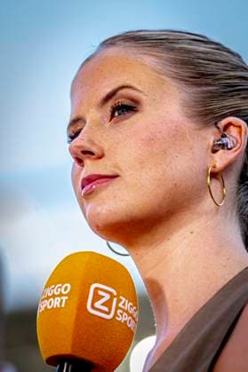 Noa Vahle of ZIGGO Sport during the match Utrecht Servette at the Galgenwaard stadium for the UEFA Europa League Third qualifying round 2nd leg season 2025 2026 in UTRECHT, Netherlands on 14 august 2025, photo by Marcel van Dorst EYE4images DeFodi Images