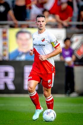 FC Utrecht defender Nick Viergever during the match Utrecht Servette at the Galgenwaard stadium for the UEFA Europa League Third qualifying round 2nd leg season 2025 2026 in UTRECHT, Netherlands on 14 august 2025, photo by Marcel van Dorst EYE4images DeFodi Images