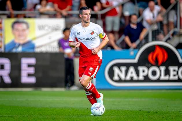 FC Utrecht defender Nick Viergever during the match Utrecht Servette at the Galgenwaard stadium for the UEFA Europa League Third qualifying round 2nd leg season 2025 2026 in UTRECHT, Netherlands on 14 august 2025, photo by Marcel van Dorst EYE4images DeFodi Images
