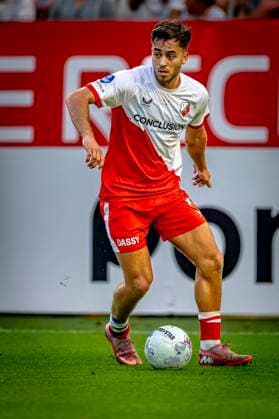 FC Utrecht defender Souffian El Karouani during the match Utrecht Servette at the Galgenwaard stadium for the UEFA Europa League Third qualifying round 2nd leg season 2025 2026 in UTRECHT, Netherlands on 14 august 2025, photo by Marcel van Dorst EYE4images DeFodi Images