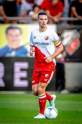 FC Utrecht defender Nick Viergever during the match Utrecht Servette at the Galgenwaard stadium for the UEFA Europa League Third qualifying round 2nd leg season 2025 2026 in UTRECHT, Netherlands on 14 august 2025, photo by Marcel van Dorst EYE4images DeFodi Images