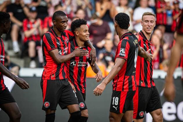 FC Midtjylland v Fredrikstad, UEFA Europa League qualification, Herning, Denmark Herning, Denmark. 14th, August 2025. Paulinho (29) of FC Midtjylland scores for 2-0 during the UEFA Europa League qualification match between FC Midtjylland and Fredrikstad at MCH Arena in Herning. Denmark, Herning  Copyright: xGonzalesxPhoto MortenxKjaerx