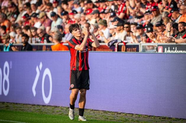 FC Midtjylland v Fredrikstad, UEFA Europa League qualification, Herning, Denmark Herning, Denmark. 14th, August 2025. Mikel Gogorza (41) of FC Midtjylland seen during the UEFA Europa League qualification match between FC Midtjylland and Fredrikstad at MCH Arena in Herning. Denmark, Herning  Copyright: xGonzalesxPhoto MortenxKjaerx