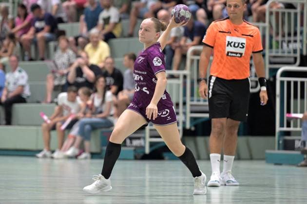 Katharina Goldammer TusSies Metzingen, 15 TusSies Metzingen vs Sport Union Neckarsulm, Handball, Alsco HBF, Test match, Season 2025 2026, 15 08 2025 TusSies Metzingen vs Sport Union Neckarsulm, Handball, Alsco HBF, Test match, Season 2025 2026, 15 08 2025 Metzingen Copyright: xEibner-Pressefoto TobiasxBaurx EP_TBR