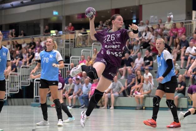 Svenja Huebner TusSies Metzingen, 26 TusSies Metzingen vs Sport Union Neckarsulm, Handball, Alsco HBF, Test match, Season 2025 2026, 15 08 2025 TusSies Metzingen vs Sport Union Neckarsulm, Handball, Alsco HBF, Test match, Season 2025 2026, 15 08 2025 Metzingen Copyright: xEibner-Pressefoto TobiasxBaurx EP_TBR