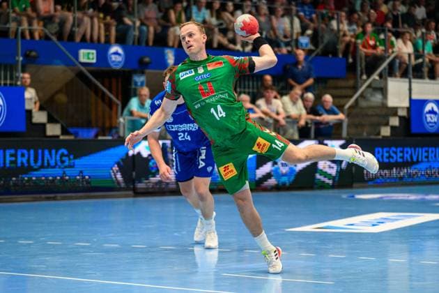 Omar Ingi, Magnusson RR, SC Magdeburg, 14 GER, SC Magdeburg vs TBV Lemgo Lippe, Wartburg Cup Eisenach 2025, Handball, Season 2025 2026, 15 08 2025 GER, SC Magdeburg vs TBV Lemgo Lippe, Wartburg Cup Eisenach 2025, Handball, Season 2025 2026, 15 08 2025 Eisenach Copyright: xEibner-Pressefoto MartinxHerbstx EP_MHT