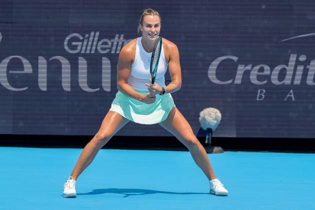 August 15, 2025, Mason, Ohio, U.S: Aryna Sabalenka (BLR) awaits serve during FridayÃ¢â‚¬â ¢s quarterfinal round of the Cincinnati Open at the Lindner Family Tennis Center, Mason, Oh. Mason U.S - ZUMAs304 20250815_zaf_s304_105 Copyright: xScottxStuartx
