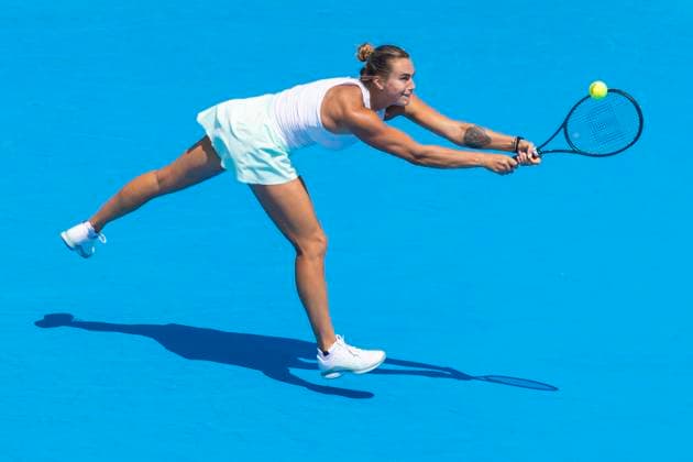 August 15, 2025, Mason, Ohio, USA: Mason, Ohio; Cincinnati Open Tennis Tournament - 2025 08 14 - Aryna Sabalenka plays a ball against opponent Elena Rybakina. - ZUMAPress Mason USA - ZUMAn24_ 20250815_zaf_n24_124 Copyright: xWallyxNellx