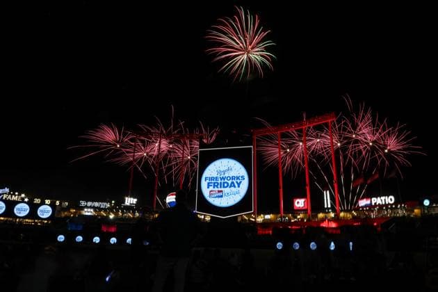 August 15, 2025: Players and fans were treated to fireworks after the Kansas City Royals defeated the Chicago White Sox at Kauffman Stadium in Kansas City, MO. CSM Kansas City United States of America - ZUMAc04_ 20250815_zma_c04_231 Copyright: xDavidxSmithx