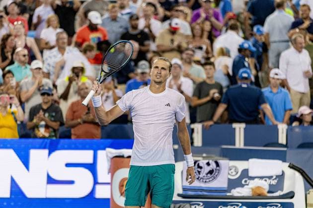 TENNIS : Tournoi de Cincinnati - 15 08 2025 Alexander Zverev, Allemagne, Tournoi de Cincinatti 2025, 1 4 de Finale  Copyright: xx