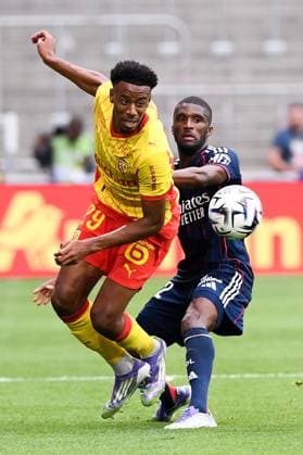 RC Lens v Olympique Lyonnais - Ligue 1 McDonald s 2025 2026 22 Clinton MATA PEDRO LOURENCO (ol) - 29 Morgan GUILAVOGUI (rcl) during the Ligue 1 McDonald s match between Lens and Lyon at Stade Felix Bollaert on August 16, 2025 in Lens, France. Lens France  Copyright: xFEPx 776368233