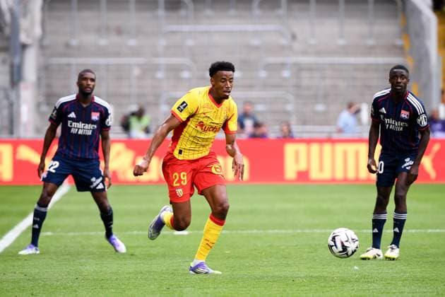 RC Lens v Olympique Lyonnais - Ligue 1 McDonald s 2025 2026 29 Morgan GUILAVOGUI (rcl) during the Ligue 1 McDonald s match between Lens and Lyon at Stade Felix Bollaert on August 16, 2025 in Lens, France. Lens France  Copyright: xFEPx 776368233