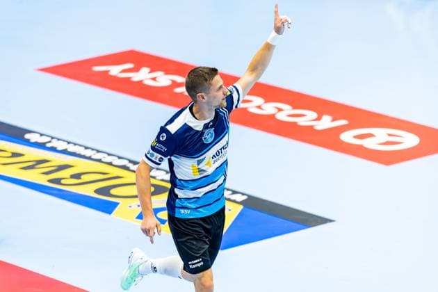 16 08 2025, GER, Handball, Men, Season 25 26, Wartburg Cup, ThSV Eisenach SC Magdeburg Vincent Buechner ThSV Eisenach,74 99817 Eisenach Werner Assmann Halle Am Sportp Thueringen Germany