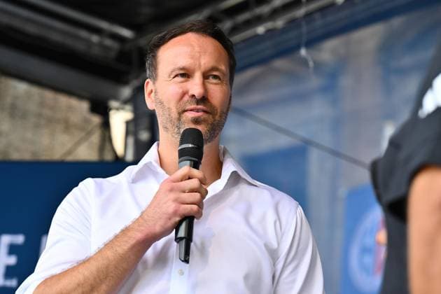 16 08 2025 Handball 1 Bundesliga Season 2025 2026 HC Erlangen HCE Event Season Opening xwoxzix Daniel Pankofer HCE Managing Director Sponsoring Public Relations