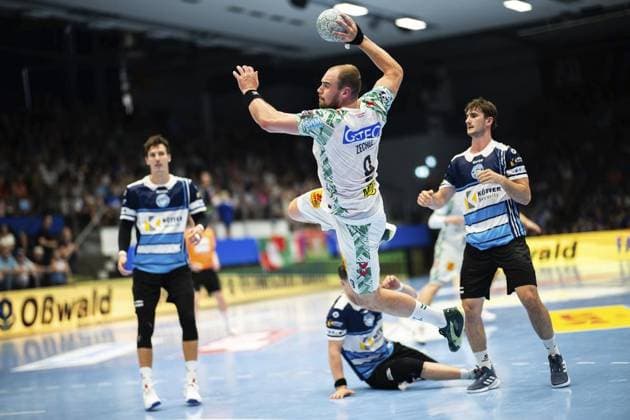 HANDBALL WARTBURG CUP 2025 THSV EISENACH SC¯MAGDEBURG FOR EDITORIAL PURPOSES ONLY p 16 08 2025 Eisenach Handball Wartburg Cup 2025 Werner Assmann Halle ThSV Eisenach SC¯Magdeburg im Foto Tim Zechel 9 SC¯Magdeburg Germany Thuringia Eisenach Copyright SaschaxFromm Copyright: SaschaxFromm doc81z6wtubrb41mqk2x4kw ,EDITORIAL USE ONLY Copyright: SaschaxFromm