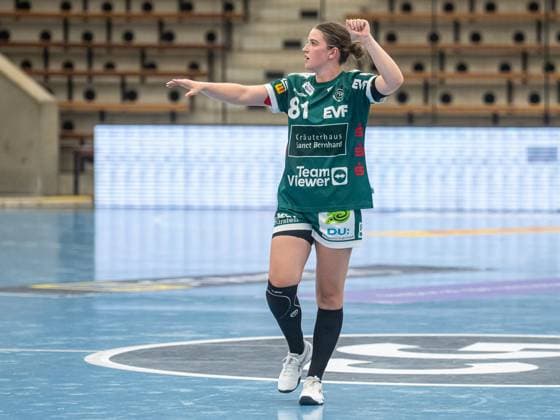 Lea Neubrander Frisch Auf Women, 81 shows the move, Frisch Auf Goeppingen vs Rostocker Handball Club, Handball, Players Night, Season 2025 2026, 16 08 2025 Frisch Auf Goeppingen vs Rostocker Handball Club, Handball, Players Night, Season 2025 2026, 16 08 2025 Wolfschlugen Copyright: xMichaelxSchmidt Eibner-Pressefotx EP_MST