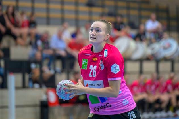 Cara Reuthal Halle, 26 , Siebenmeter, SV Union Halle Neustadt HC Leipzig, Handball Women, Bundesliga, Halle Saale Cup, Final, Season 2025 26, 16 08 2025 Halle SWH Arena Sachsen Anhalt Germany