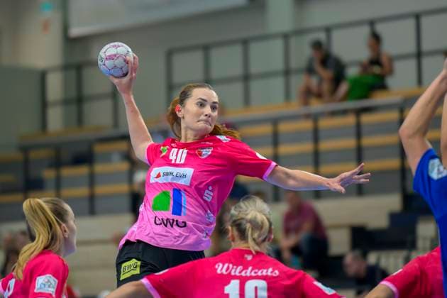 Tena Petika Halle, 40 , SV Union Halle Neustadt HC Leipzig, Handball Women, Bundesliga, Halle Saale Cup, Final, Season 2025 26, 16 08 2025 Halle SWH Arena Sachsen Anhalt Germany