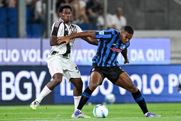 Cm Bergamo 16 08 2025 - amichevole Atalanta-Juventus foto Cristiano Mazzi Image nella foto: Jonathan David-Isak Hien 