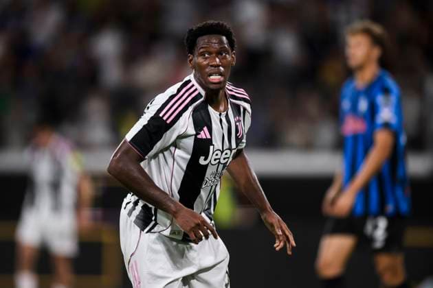 Atalanta BC v Juventus FC - Friendly Jonathan David of Juventus FC celebrates after scoring the opening goal during the friendly football match between Atalanta BC and Juventus FC. Bergamo Italy Copyright: xNicolòxCampox
